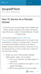 Mobile Screenshot of 2cupsoftech.wordpress.com