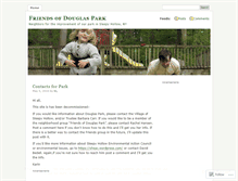 Tablet Screenshot of friendsofdouglaspark.wordpress.com