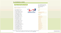 Desktop Screenshot of nlrunning.wordpress.com