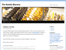 Tablet Screenshot of nutellabanana.wordpress.com