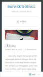 Mobile Screenshot of bapakethufail.wordpress.com
