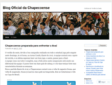 Tablet Screenshot of chapecoenseoficial.wordpress.com