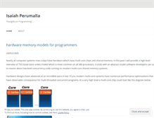 Tablet Screenshot of isaiahperumalla.wordpress.com