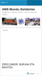 Mobile Screenshot of amsmundusolidarioa.wordpress.com