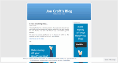 Desktop Screenshot of joecroft.wordpress.com