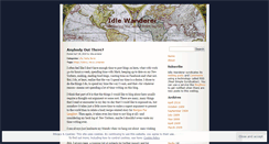 Desktop Screenshot of idlewanderer.wordpress.com