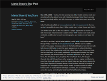 Tablet Screenshot of mariashaw.wordpress.com