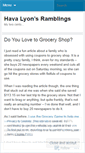Mobile Screenshot of havalyon.wordpress.com