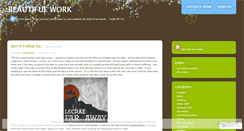 Desktop Screenshot of beautifulwork.wordpress.com