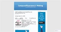 Desktop Screenshot of campusofficernews.wordpress.com