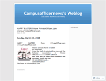 Tablet Screenshot of campusofficernews.wordpress.com