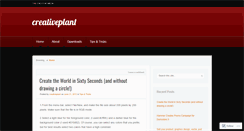 Desktop Screenshot of creativeplant.wordpress.com