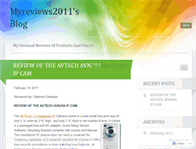 Tablet Screenshot of myreviews2011.wordpress.com
