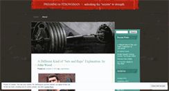 Desktop Screenshot of pressingtostrongman.wordpress.com