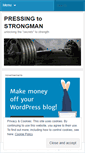 Mobile Screenshot of pressingtostrongman.wordpress.com