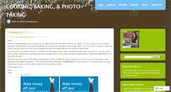 Desktop Screenshot of cookingbakingphototaking.wordpress.com