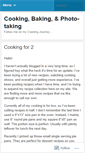 Mobile Screenshot of cookingbakingphototaking.wordpress.com