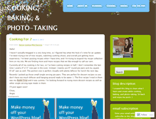Tablet Screenshot of cookingbakingphototaking.wordpress.com