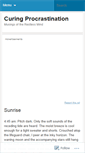 Mobile Screenshot of curingprocrastination.wordpress.com