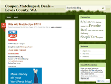 Tablet Screenshot of couponmatchuplewiscountywa.wordpress.com