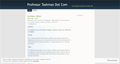 Desktop Screenshot of professortashman.wordpress.com