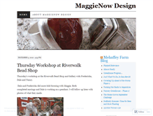 Tablet Screenshot of maggienowdesign.wordpress.com