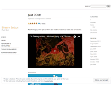 Tablet Screenshot of evelynlogan.wordpress.com