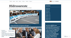 Desktop Screenshot of hidrosureste.wordpress.com