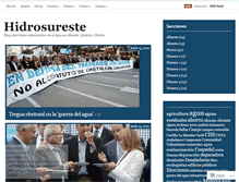 Tablet Screenshot of hidrosureste.wordpress.com