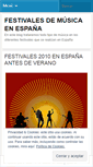Mobile Screenshot of festivalesdemusica.wordpress.com