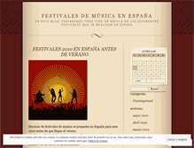 Tablet Screenshot of festivalesdemusica.wordpress.com