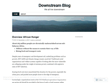 Tablet Screenshot of downstreamblog.wordpress.com