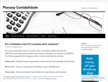 Tablet Screenshot of planaspcontabilidade.wordpress.com