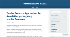 Desktop Screenshot of obatperangsangwanita05.wordpress.com