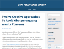 Tablet Screenshot of obatperangsangwanita05.wordpress.com