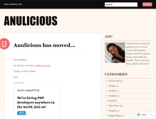 Tablet Screenshot of anulicious.wordpress.com