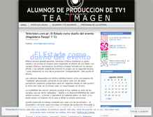 Tablet Screenshot of producciondetv1.wordpress.com