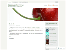 Tablet Screenshot of culinarycouture.wordpress.com