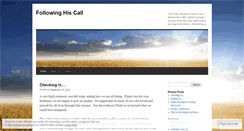 Desktop Screenshot of followinghiscall.wordpress.com