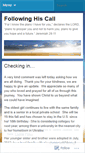 Mobile Screenshot of followinghiscall.wordpress.com