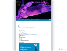 Tablet Screenshot of bunnybinky.wordpress.com