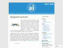 Tablet Screenshot of alterinfo.wordpress.com