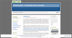 Desktop Screenshot of indianraksa.wordpress.com