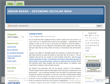 Tablet Screenshot of indianraksa.wordpress.com