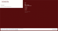 Desktop Screenshot of drpatrickchia.wordpress.com