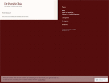 Tablet Screenshot of drpatrickchia.wordpress.com