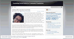 Desktop Screenshot of nonprofitsandsocialmedia.wordpress.com