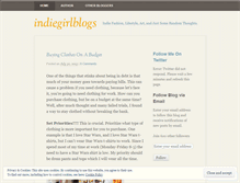 Tablet Screenshot of indiegirlblogs.wordpress.com