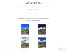 Tablet Screenshot of lancesewell.wordpress.com
