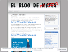 Tablet Screenshot of nosolomates.wordpress.com